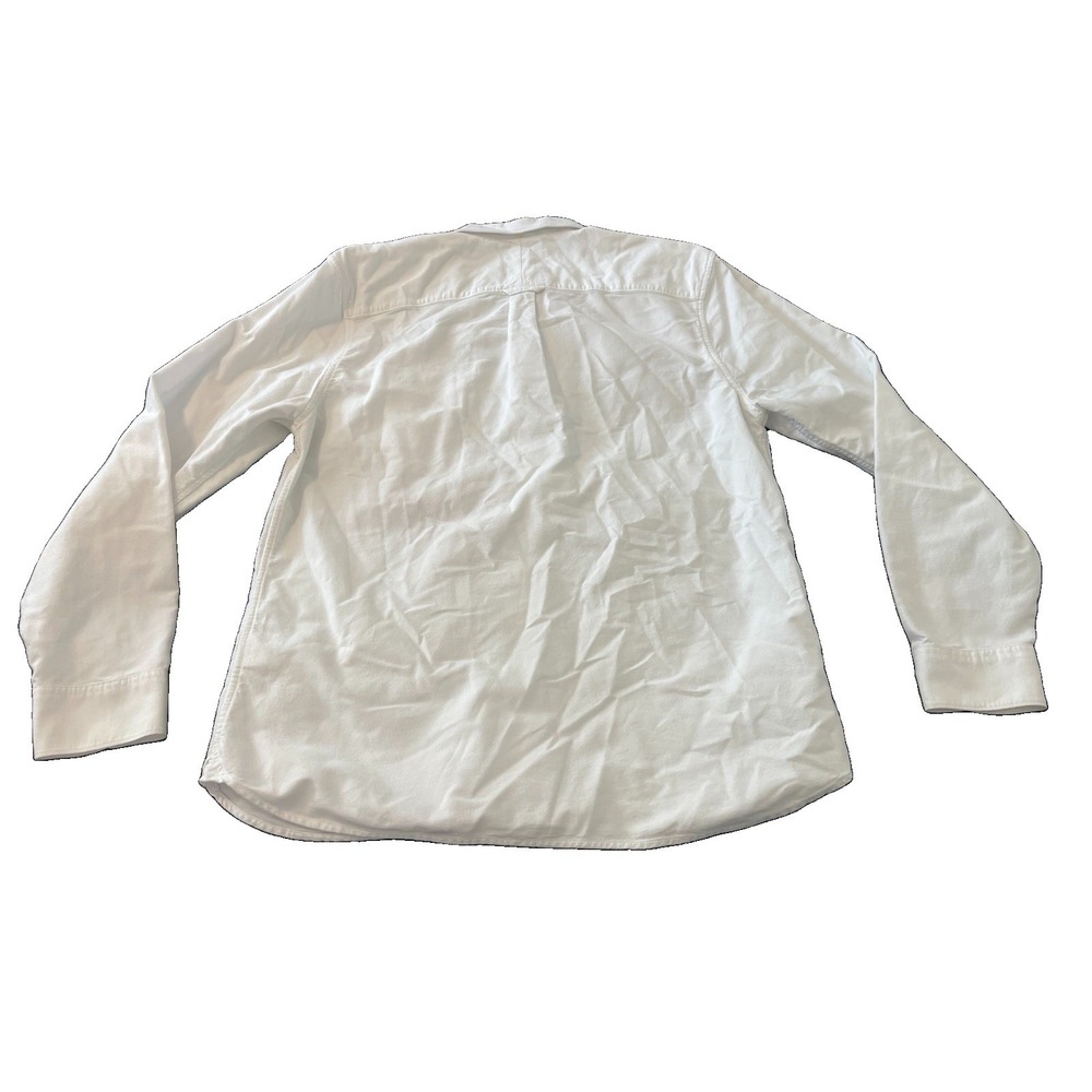 Outerknown Blanket Shirt Mens Large White Organic Cotton Twill Flannel - Picture 7 of 7